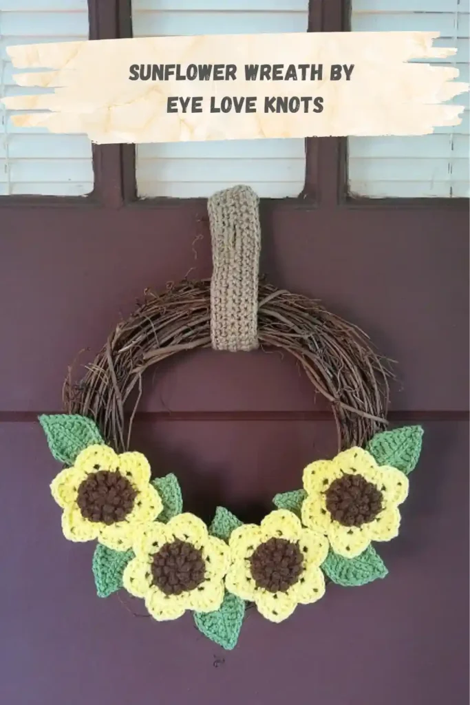 free sunflower crochet pattern