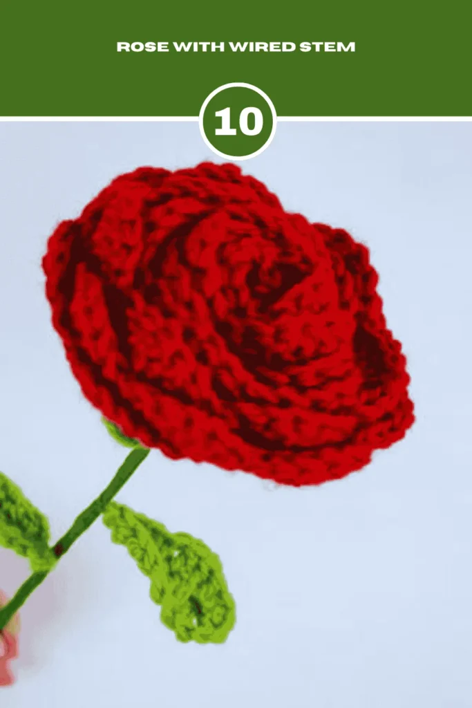 Rose with Wired Stem