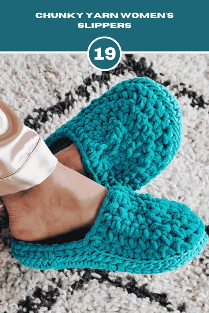The Chunky Yarn Women's crochet Slippers are a lovely, warm pair of slippers for the colder seasons. 