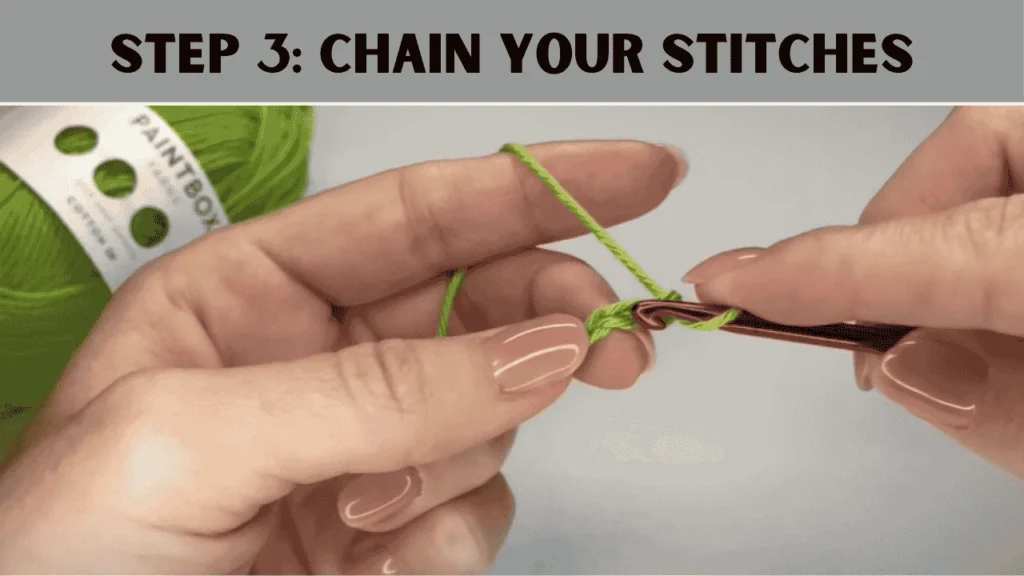 To crochet a purse, in this step: After the test swatch, it's time to start making the chain. The number of chains depends on how long your purse will be. About 30 to 60 stitches should work well if you want to make a small to medium size purse. Whatever you fix, make sure you keep your work on track.