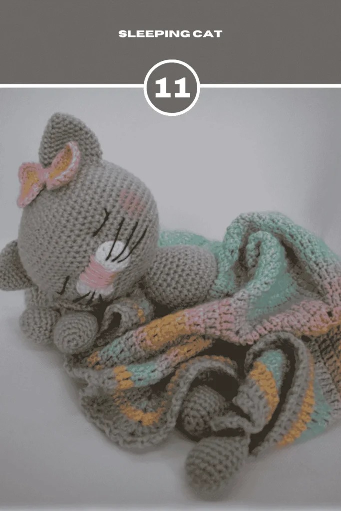 Sleeping Realistic Crochet Cat Pattern