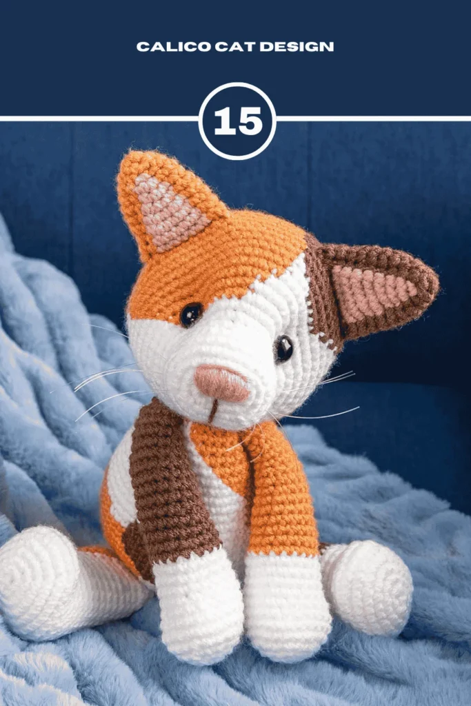 Calico Realistic Crochet Cat Pattern