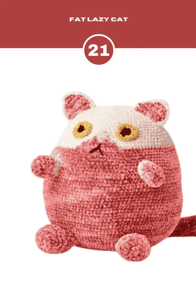 Fat Lazy Realistic Crochet Cat Pattern