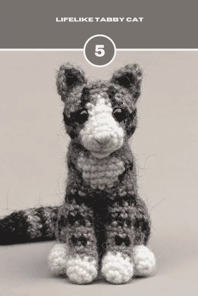 Lifelike Tabby Realistic Crochet Cat Pattern