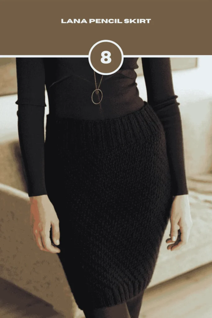 Lana Pencil Crochet Skirt Pattern