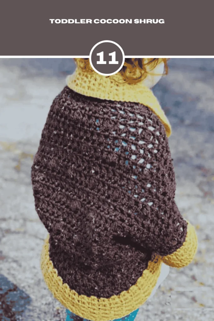 Toddler Cocoon Crochet Shrug Pattern