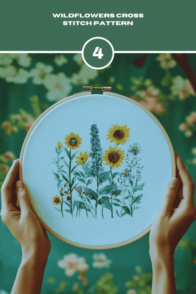 Wildflowers Cross Stitch Pattern