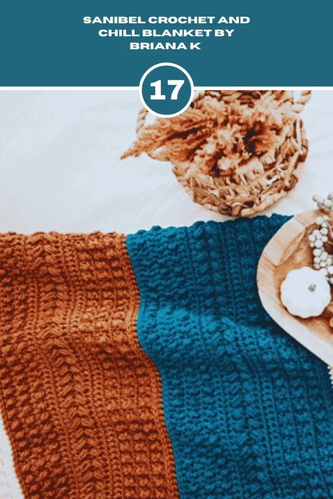 Sanibel Crochet and Chill Crochet throw blanket by Briana K 