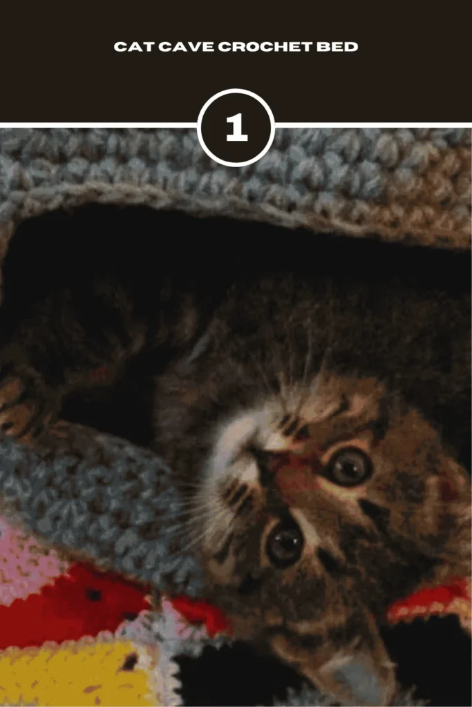 Cave Crochet Cat Bed