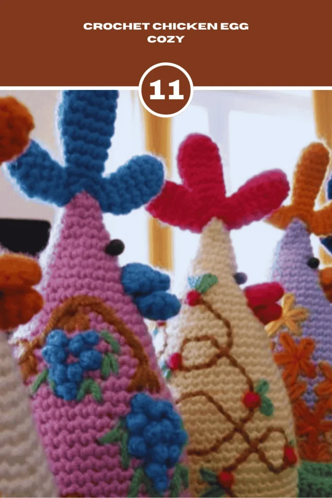 Crochet Chicken Egg Cozy