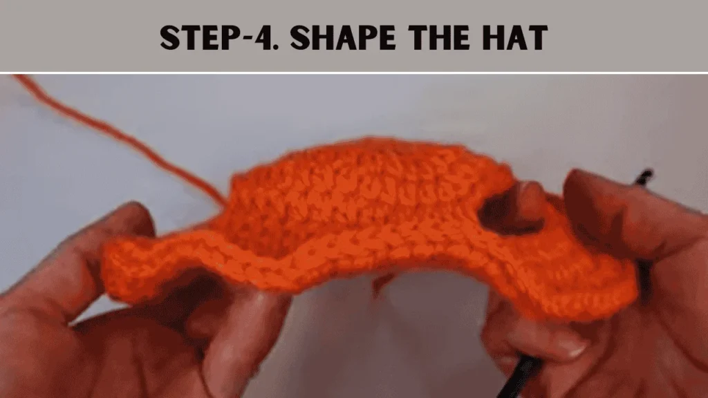 Wanna know how to crochet cat hat? The 4th step is to Shape the Hat.