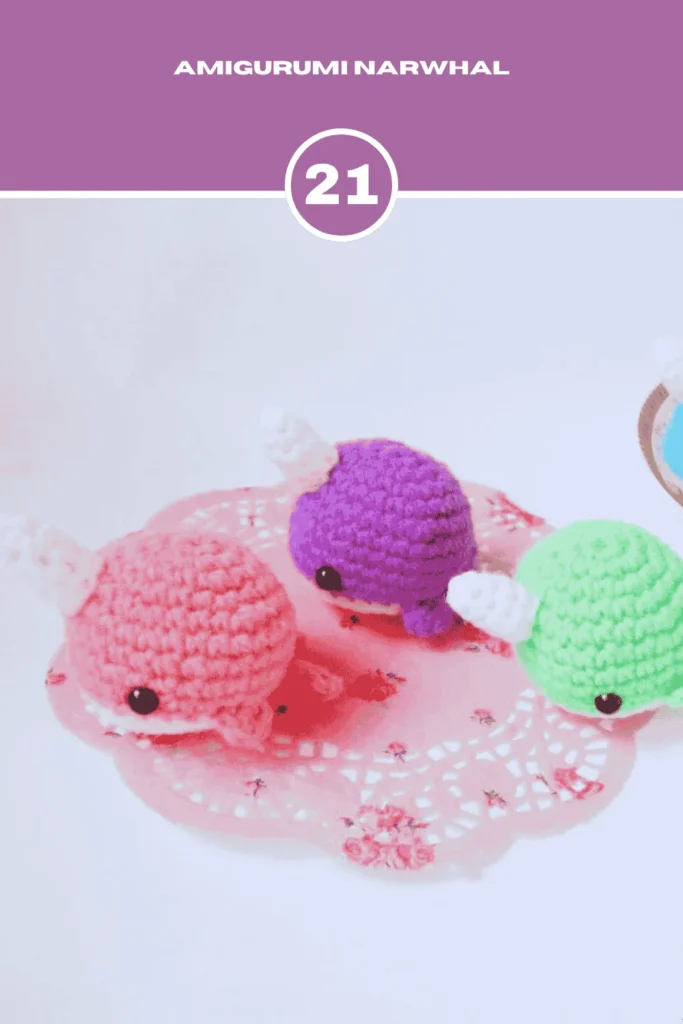 Amigurumi Narwhal crochet animals