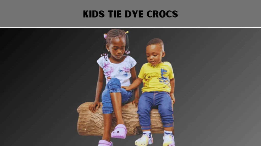 Kids Tie Dye Crocs